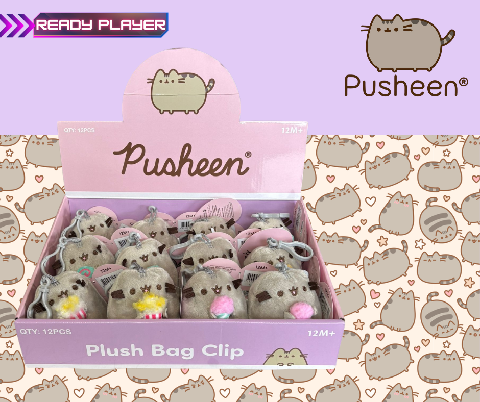 Pusheen Bag Clip - Assorted